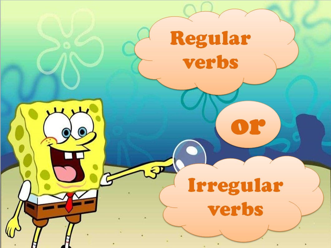 Irregular verbs clipart
