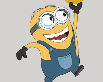 Minion svg eps dxf png jpg, despicable me svg, print minion, minion clipart, banana svg eps dxf png jpg