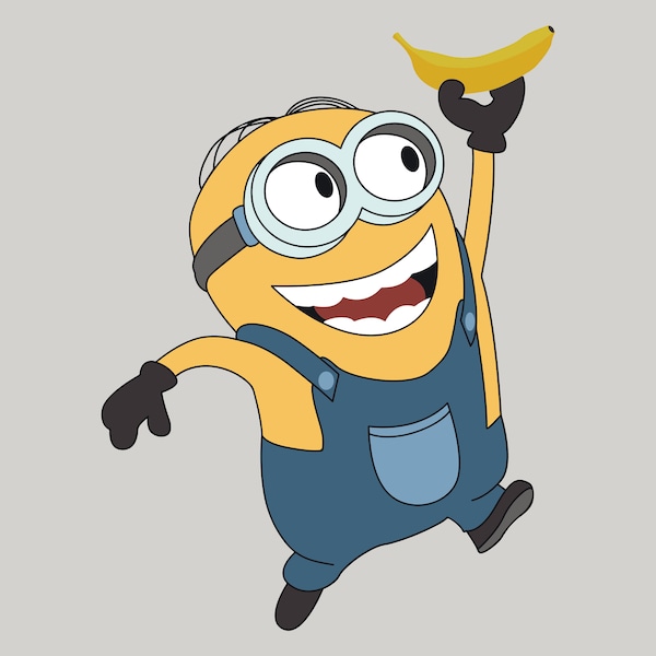 Minion svg eps dxf png jpg, despicable me svg, print minion, minion clipart, banana svg eps dxf png jpg