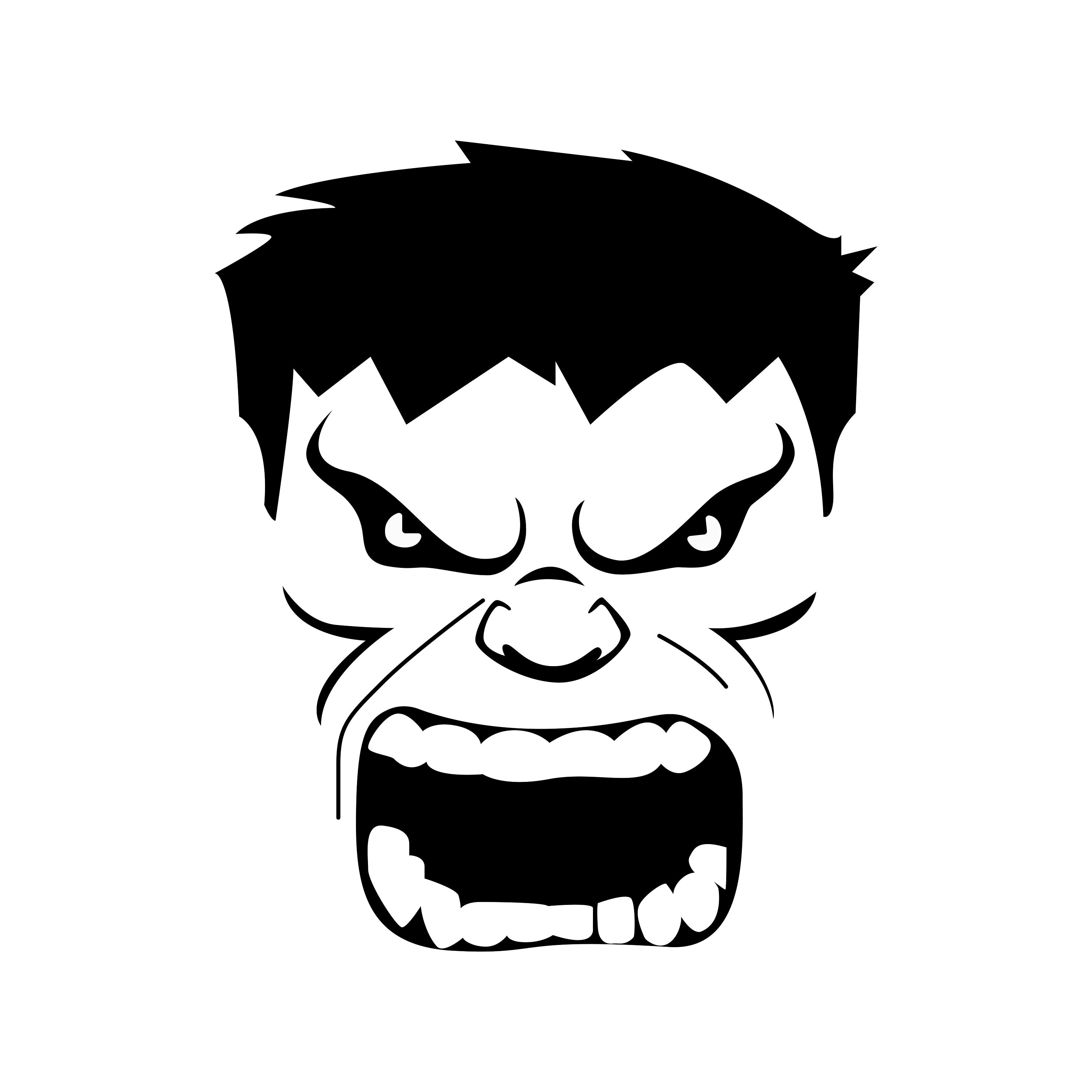 Hulk Svg, Hulk Face Svg, Angry Hulk Svg, Png, the Incredible Hulk Svg ...