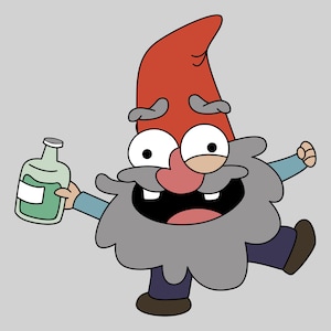 Dwarf svg, gnome svg, gravity falls svg, drunk dwarf svg