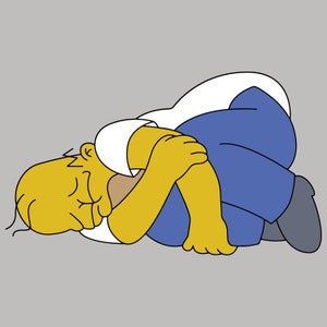 Homer Simpson svg, Layered SVG Cut file, Homer cries svg,The Simpsons clipart, Homer t-shirt vector, Simpsons svg