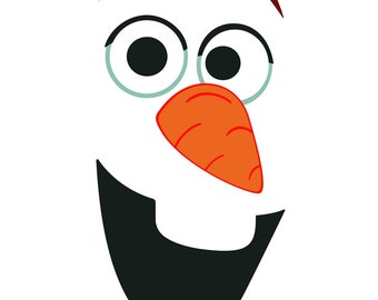 olaf face svg etsy