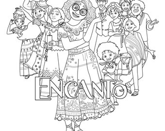 13+ Encanto Coloring Page