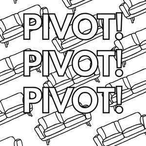 Friends TV Show Inspired Coloring Pages in Pdf, Pdf Coloring With ...