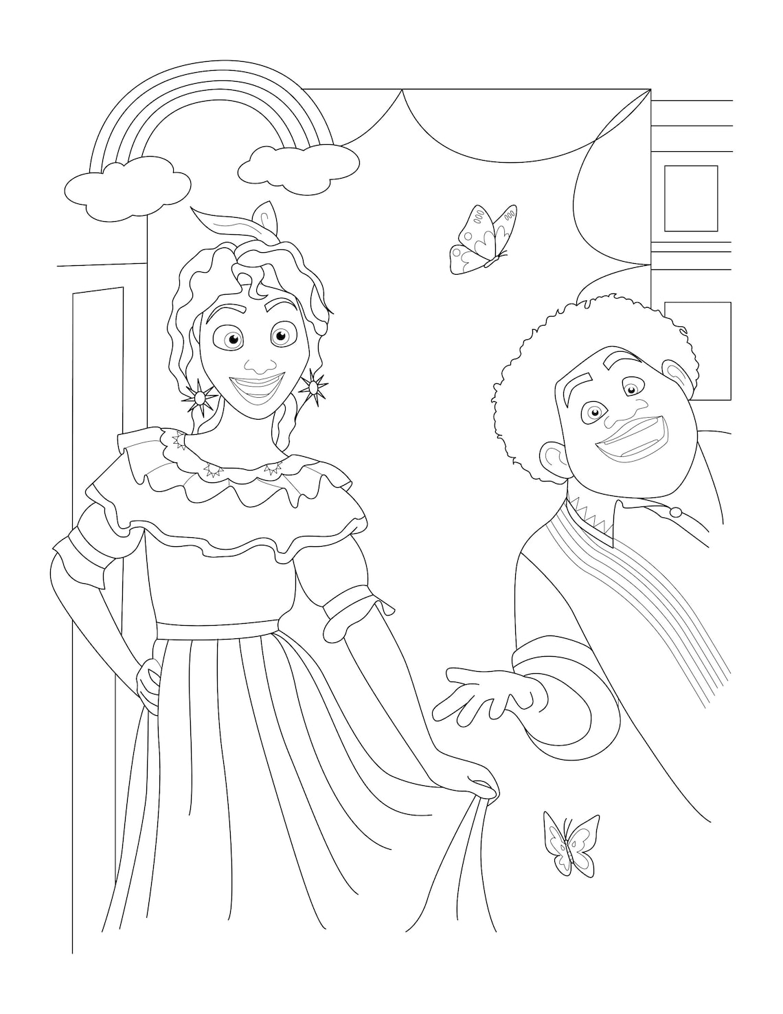 Encanto Coloring Page Digital Encanto Coloring Page PDF - Etsy