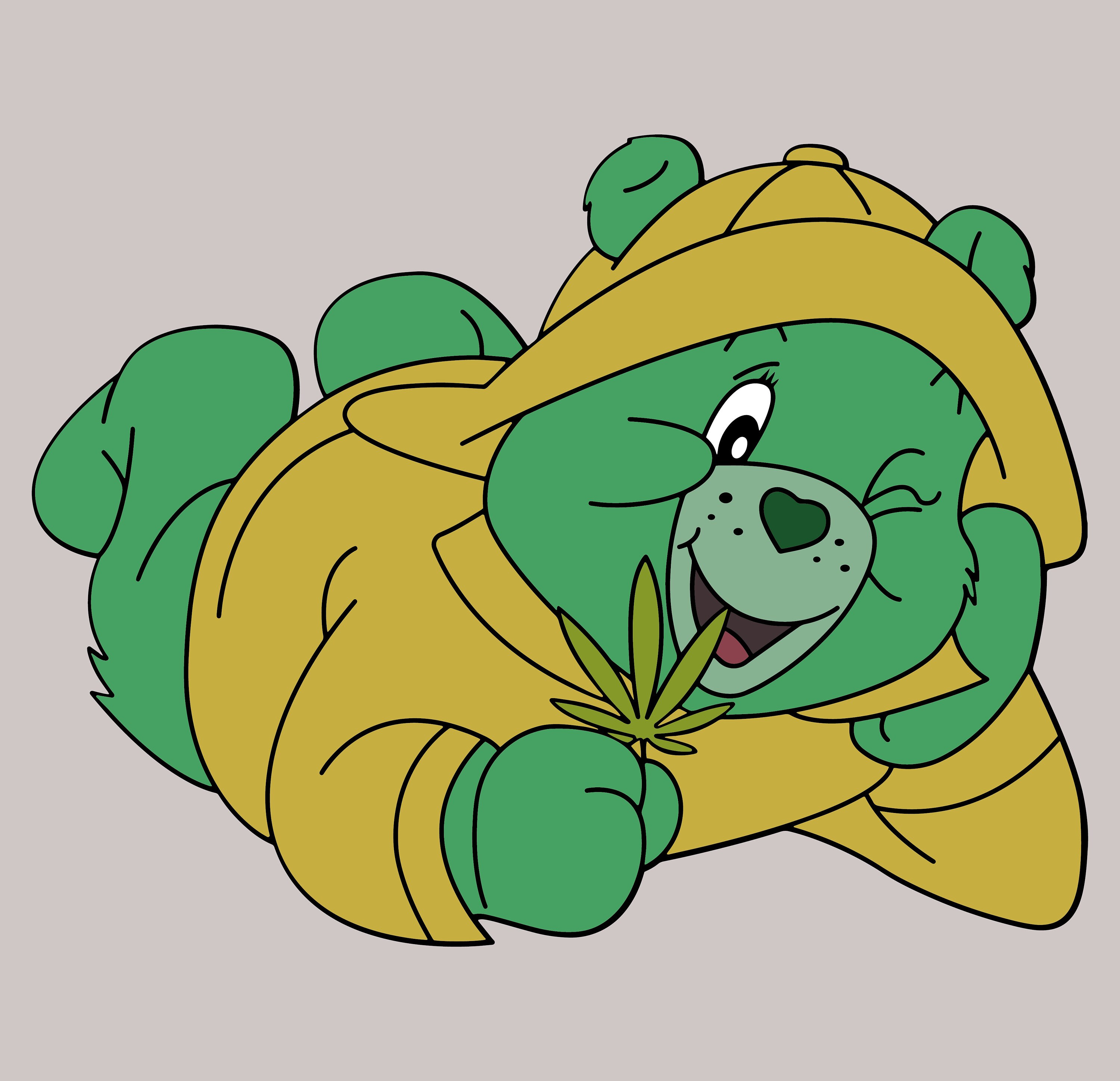 Care Bear Svg Smokey Bear Svg Weed Buddy Svg Green Bear Etsy