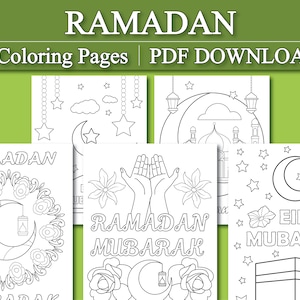 Ramadan Coloring Pages | Ramadan Mubarak Printable Coloring Pages (Printable, PDF Download)