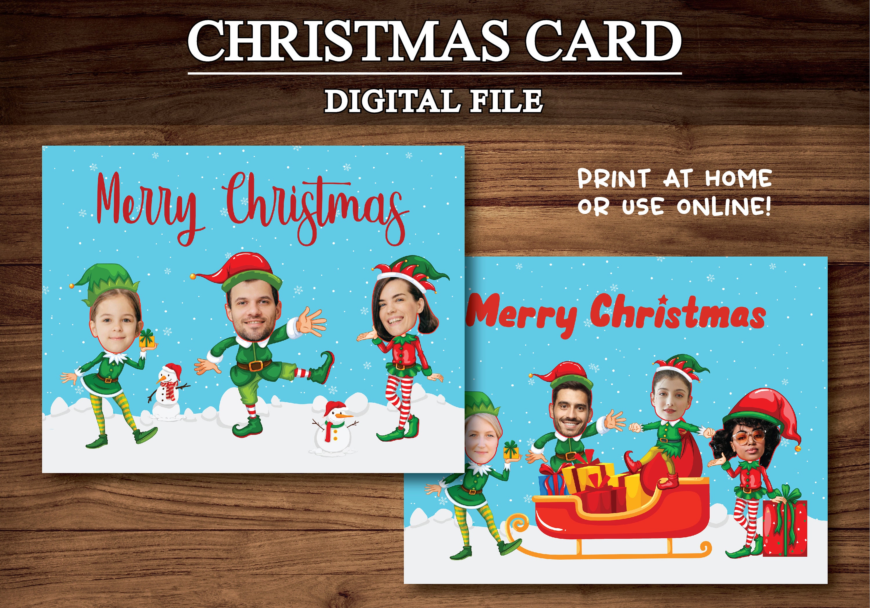 family christmas card, custom christmas card, christmas family