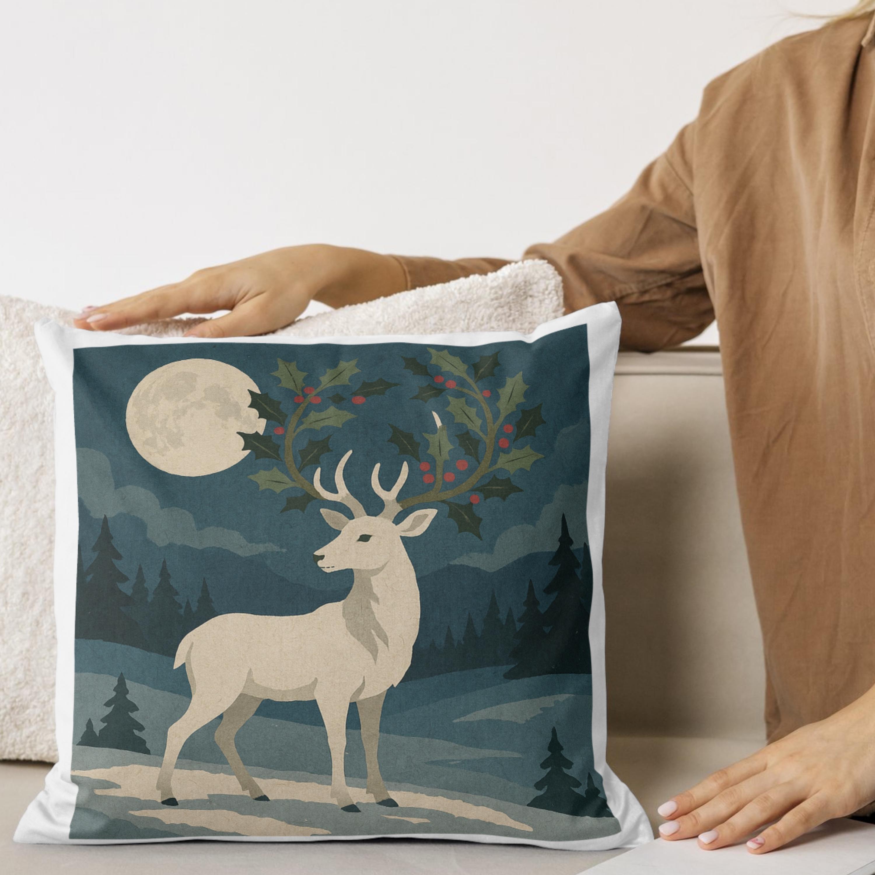 Solstice Stag Print: Yule Celtic Decor, Witchy Illustration (digital ...