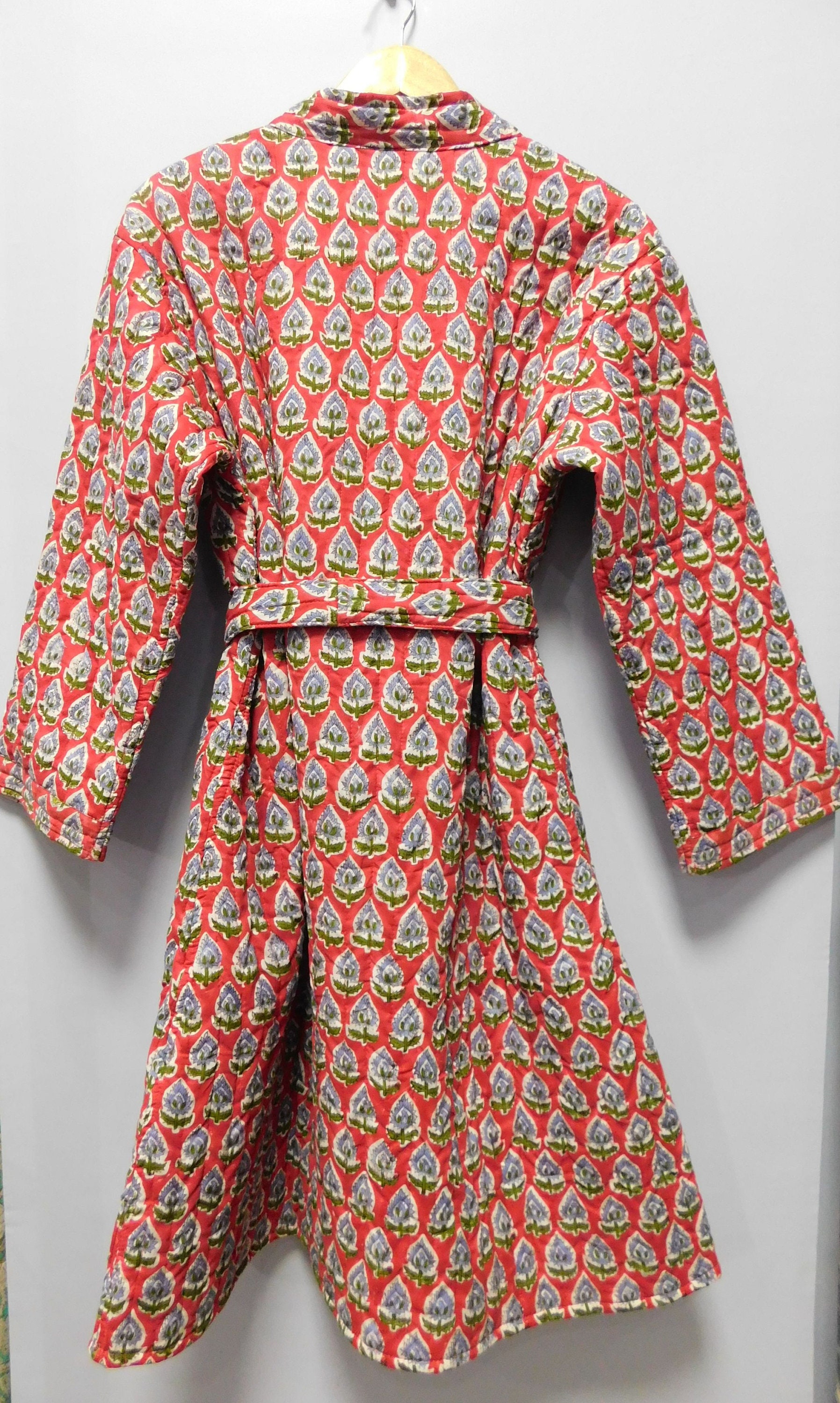Strawberry Print Women Cotton Quilted Robe Bridesmaid Etsy