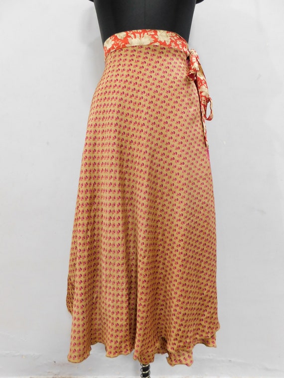 Recycled Sari Indian Vintage Wrap Around Plus Siz… - image 2