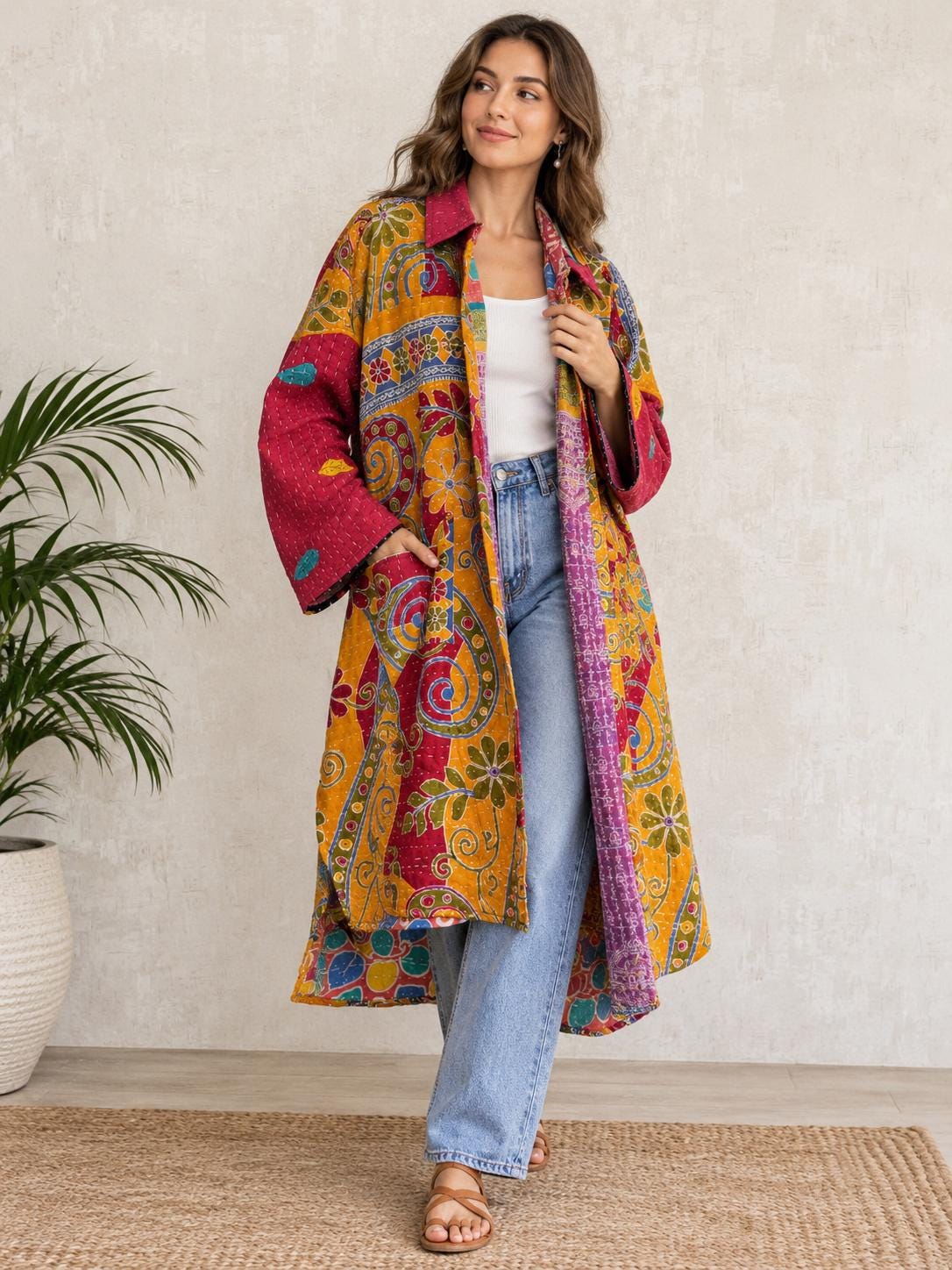Vintage Kantha Jackets - Etsy
