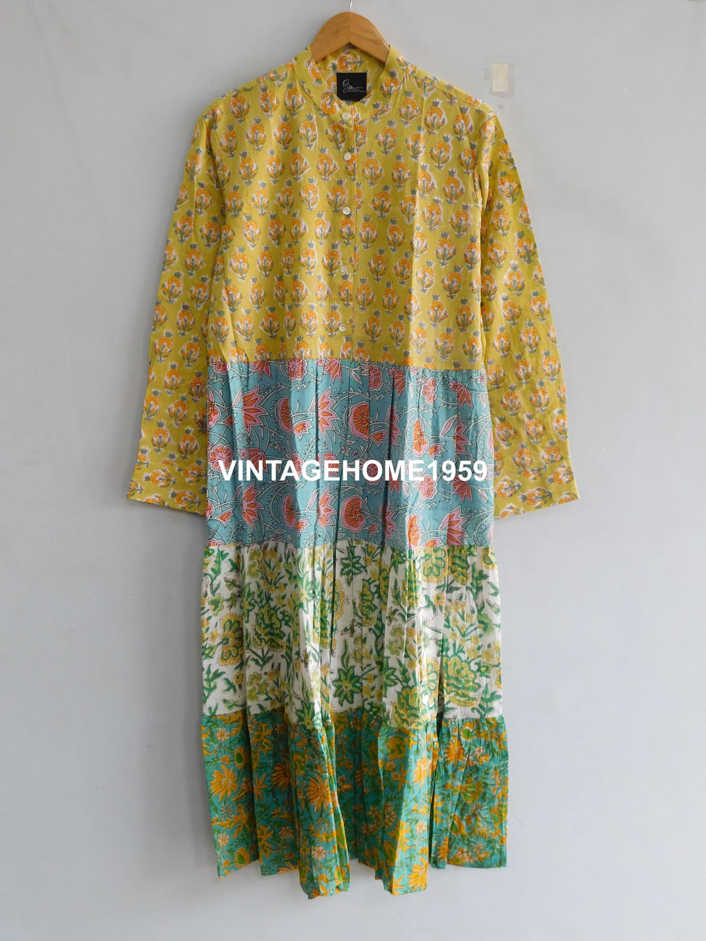patchwork maternity dress