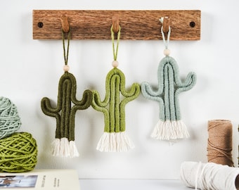Make Your Own Mini Macrame Cactus Craft Kit, DIY Craft kit, Birthday Gift, Crafty Friend Present, Creative Gift, Mother’s Day Gift Idea