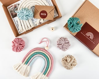Rainbow Craft Kit, Make Your Own Misty Macrame Rainbow Craft Kit, Mother’s Day Gift