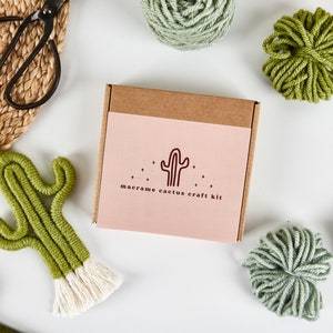 Make Your Own Mini Macrame Cactus Craft Kit image 7