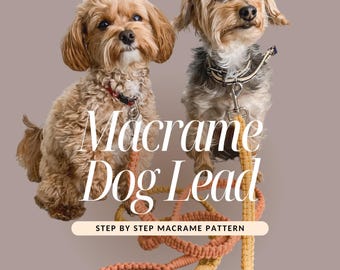 Macrame Dog Lead PDF Pattern – DIY Dog Leash Tutorial | Digital PDF Instructions