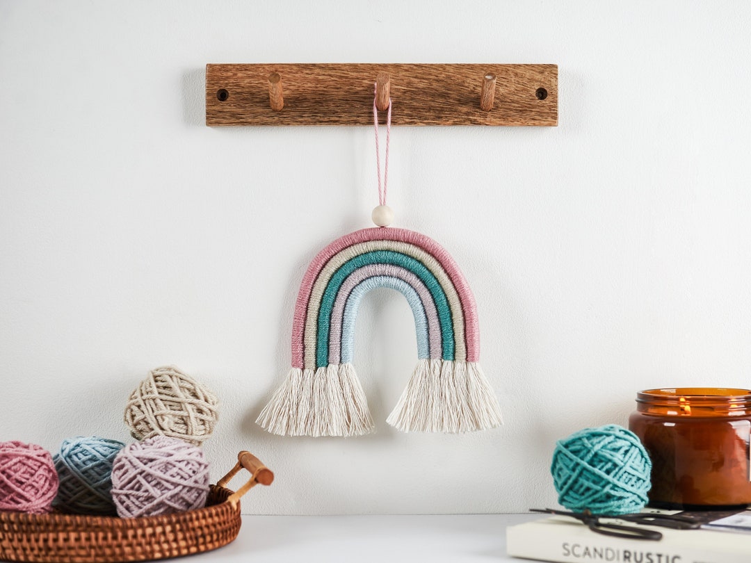 Make Your Own Macrame Rainbow Craft Kit Misty Rainbow - Etsy