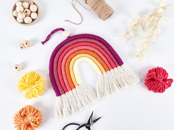 Rainbow Yarn Wall Hanging Craft Kit