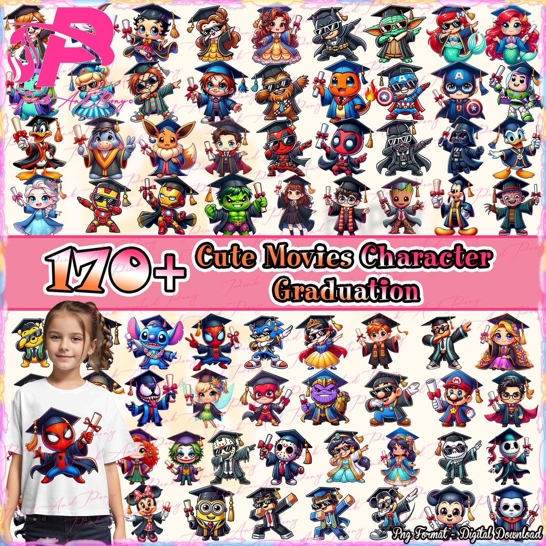 170+ Files Graduation PNG Bundle, Student Teacher Png, Cute Cartoon ...