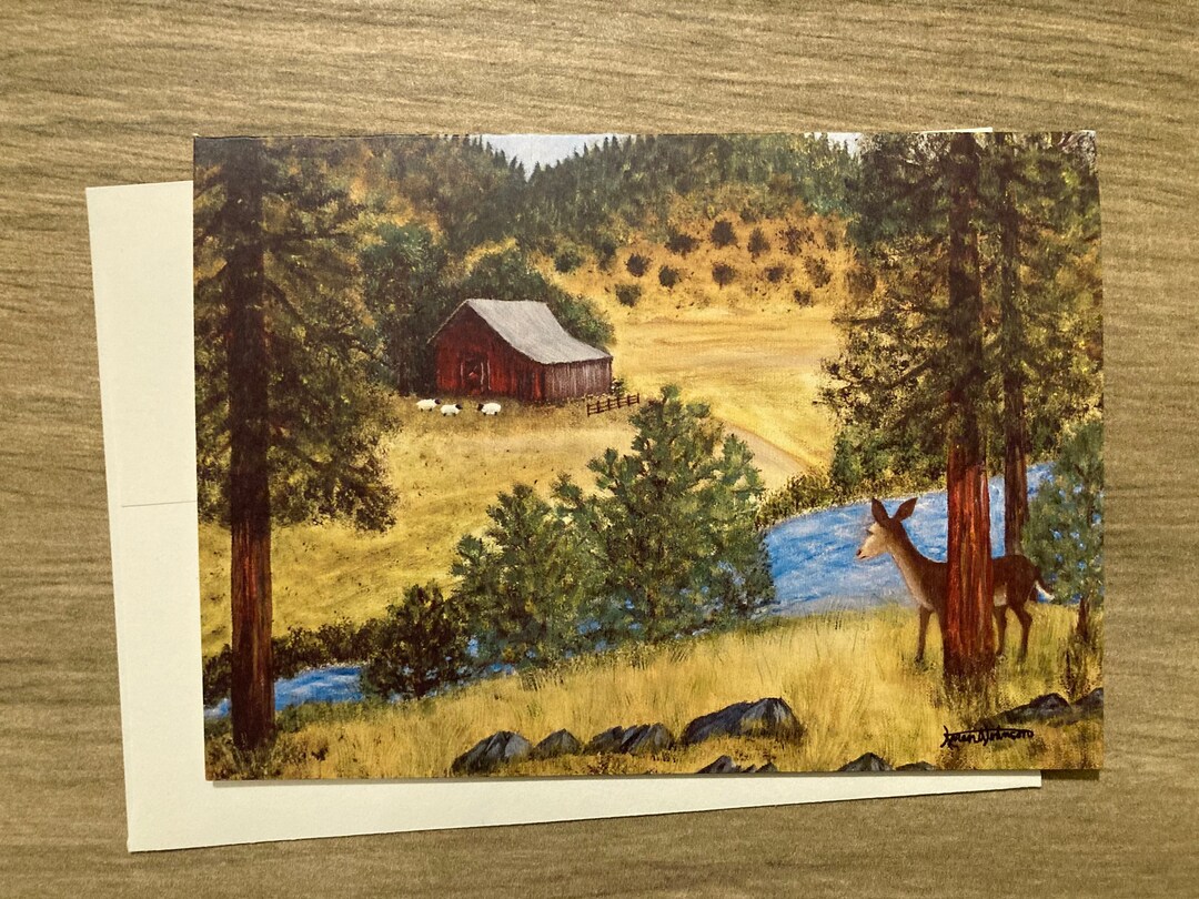 5x7 Art to Frame/blank Note Card With Envelope Print of Etsy UK