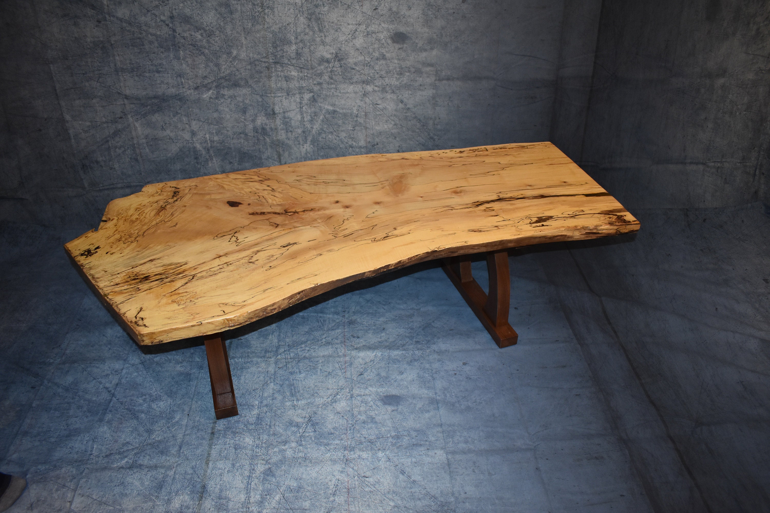 Handmade Custom Ambrosia Spalted Curly Maple Coffee Table Etsy