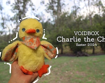 Charlie the Baby Chick Plush - Easter 2024 - handmade plushy