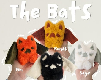 Handmade faux fur Bat Plushies – Revamp Set 2025