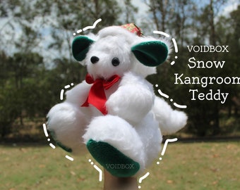 Remi the Snow Kangaroo Teddy - Christmas 2023 - Cute Handmade Christmas Teddy Plush