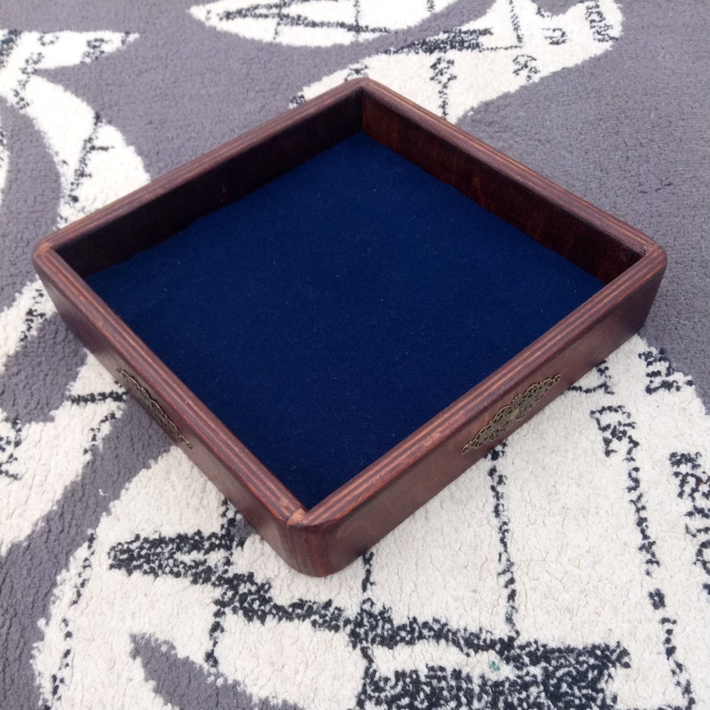 Wooden dice tray wooden dnd dice tray and storage dungeon Etsy