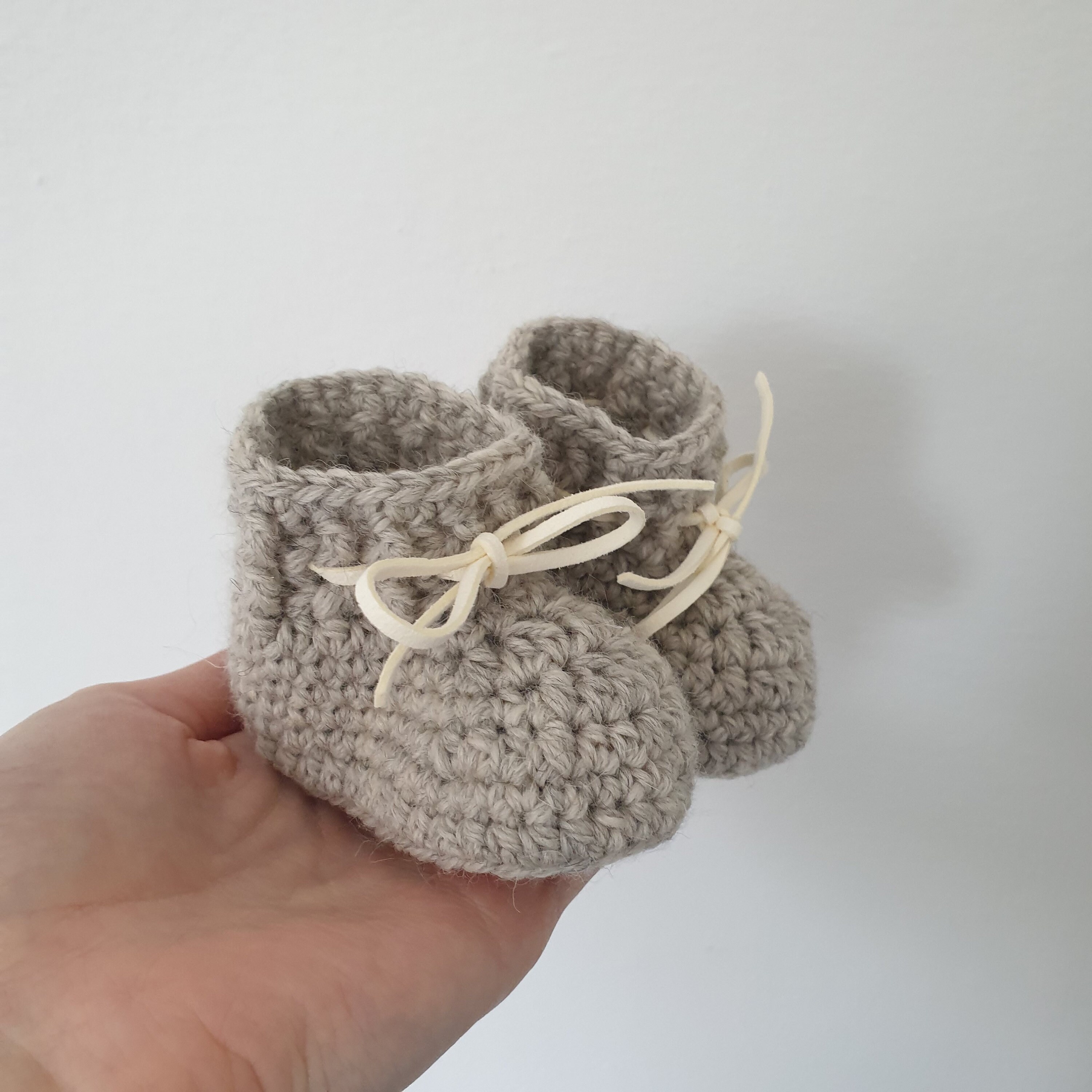 Gender neutral baby booties 06 months handmade baby shoes Etsy