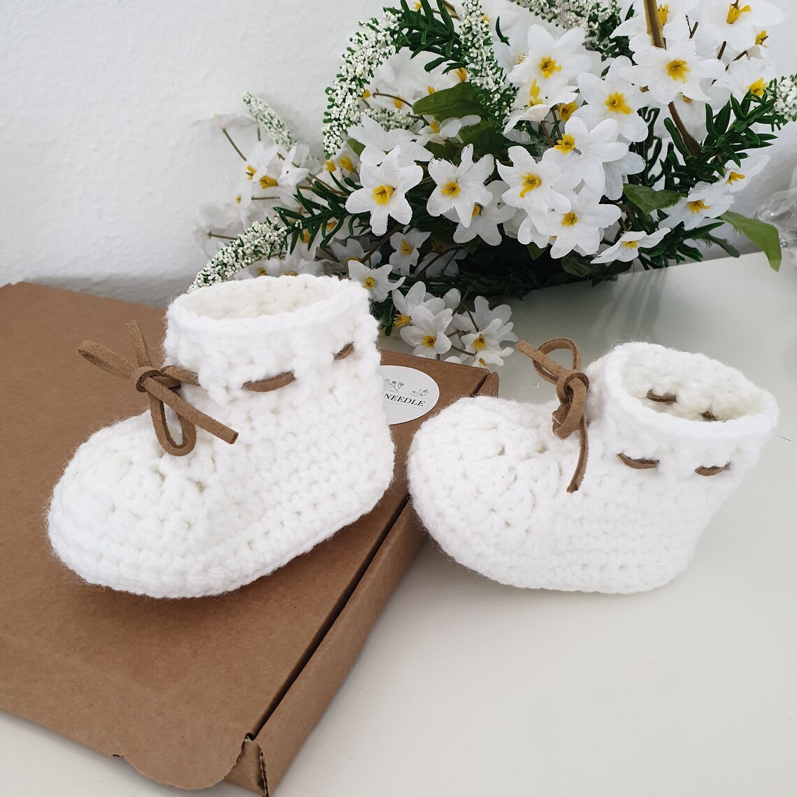 Crochet newborn booties 03 36 months baby shoes Baby Etsy