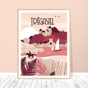 Trégastel Poster | Brittany Poster | Wall Art | Home Decoration | Gift