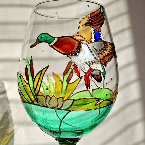 Duck drinking glasses on sale
