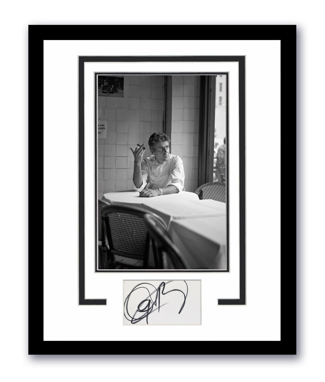 Anthony Bourdain Autographed Signed 11x14 Framed Photo Chef - Etsy