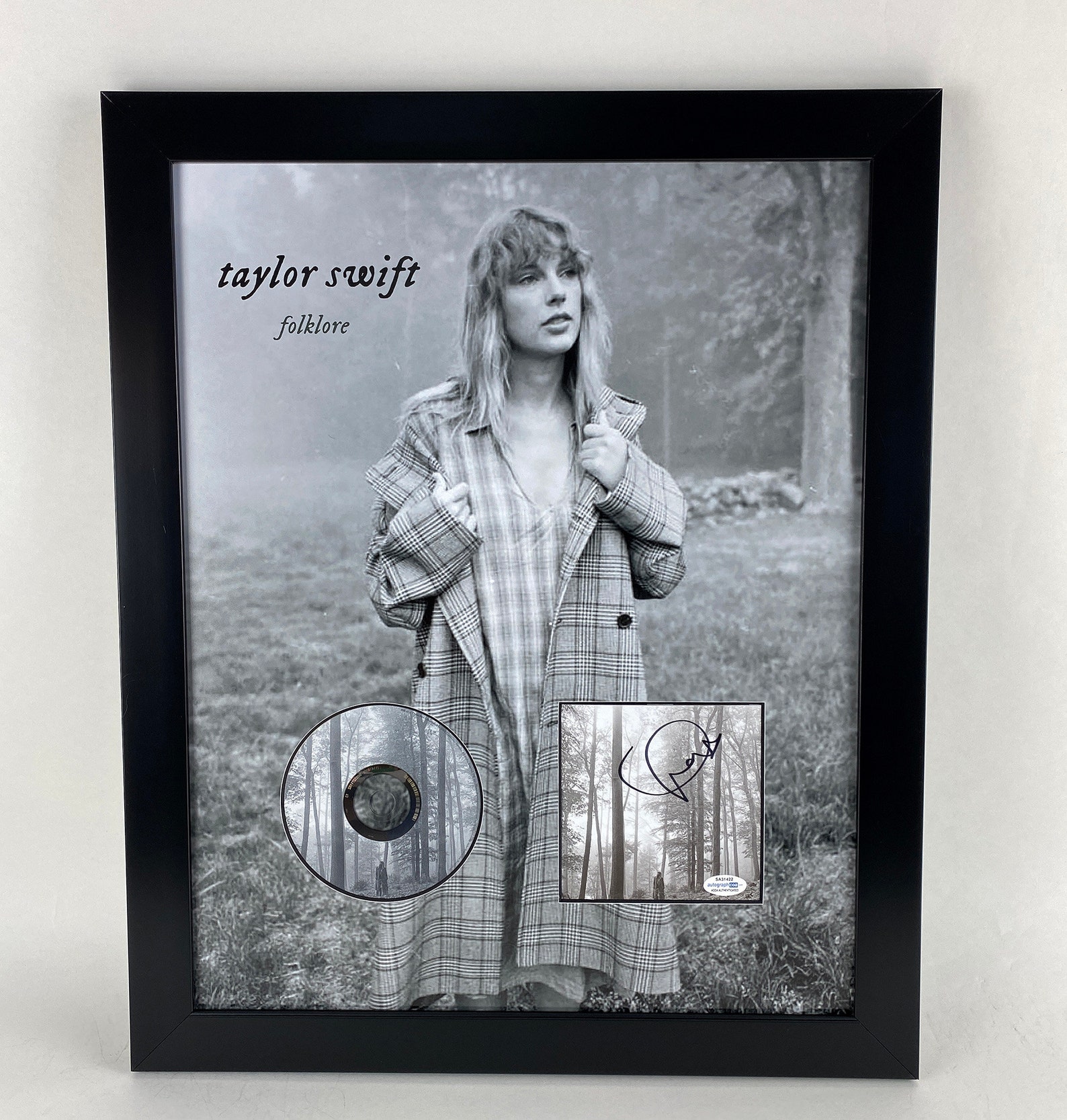 Taylor Swift Autographed Signed 16x20 Folklore Framed Display Etsy