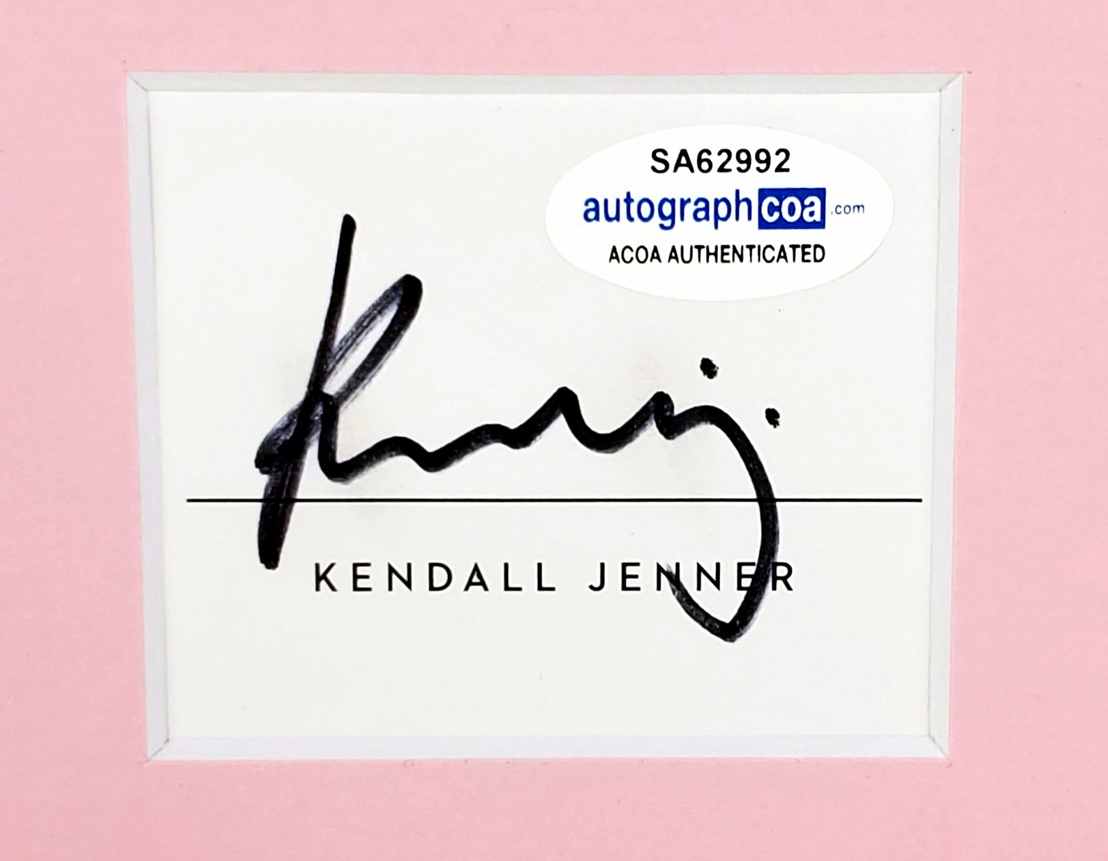 Kendall Jenner Autographed Signed 16x20 Framed Photo Hot Sexy Etsy