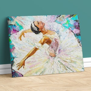 Ballet Dancer Canvas Print Wall Art Accent Wall Home Design Oversized Fine Art