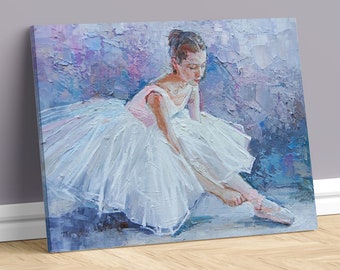 Ballet Dancer Canvas Print Wall Art Accent Wall Home Design Oversized Fine Art