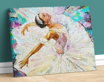 Ballet Dancer Canvas Print Wall Art Accent Wall Home Design Oversized Fine Art