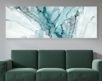 1* Large Tree Teal Turquoise Leaves Canvas Wall Art Picture Print Decor 40*60cm 1* Large Tree Teal Turquoise Leaves Canvas Wall Art Picture Print Decor 40*60cm