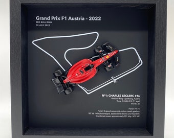 Charles Leclerc GP F1 Austria 3D cuadro Ferrari F1-75 #16