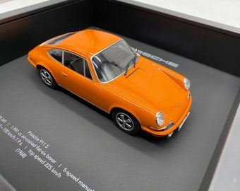 Porsche 911S 1968 Rouge - Miniature 1/24 - Voiture Classique - Neuve En Boîte