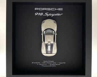 Frames 3D object Porsche 918 Spyder (closed version) - grey