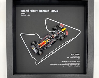 F1 GRAND PRIX SET (3台) Customize F1 Track Frame - TRIO | F1 3D Frame | F1 Gift | F1 Decor