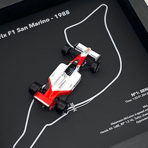 Ayrton Senna 1988 San Marino GP F1 3D-frame afbeelding 5