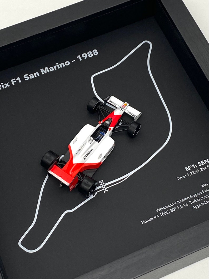 Ayrton Senna 1988 San Marino GP F1 3D-frame afbeelding 5