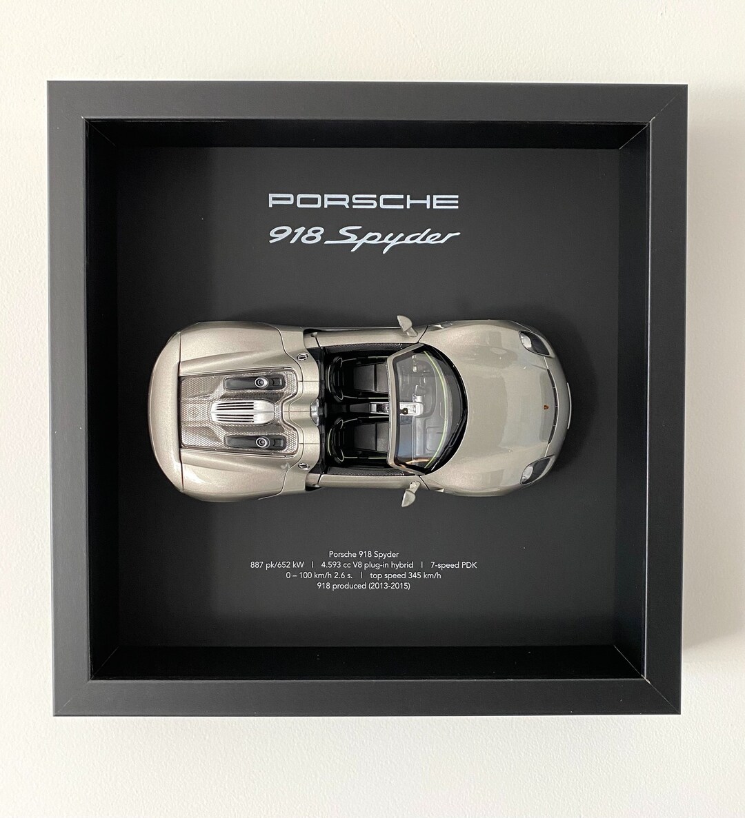 Porsche 918 Spyder open Version 3D Frame - Etsy