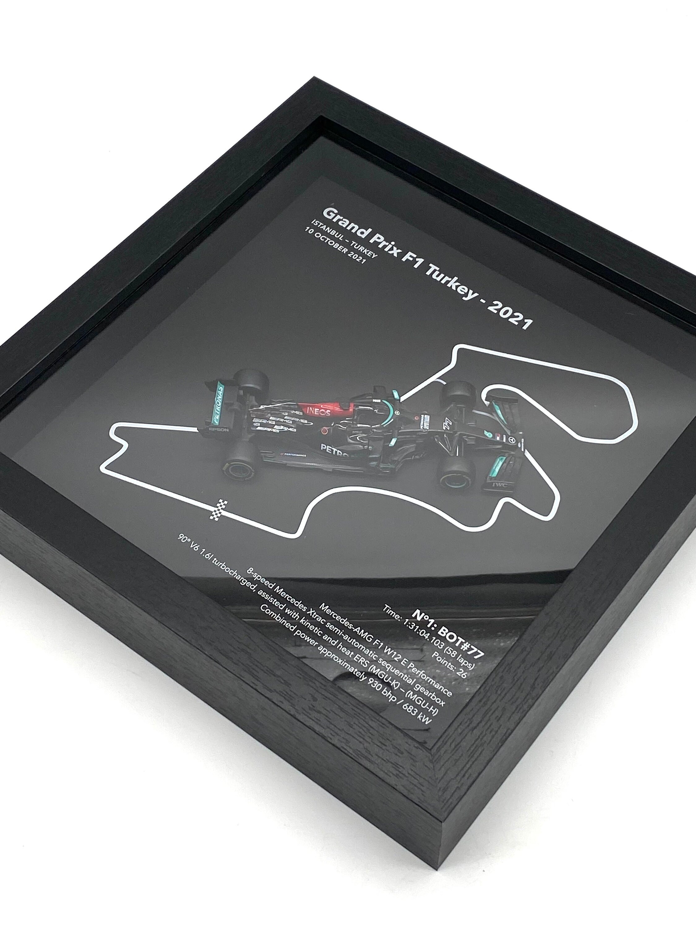 Valtteri Bottas GP F1 Turkey 2021 3D Frame - Etsy